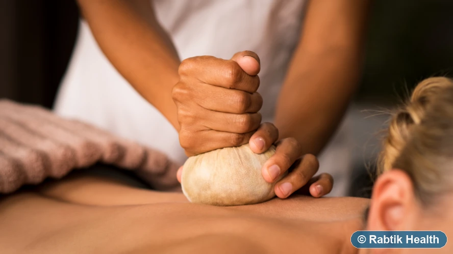 Kizhi herbal poultice massage