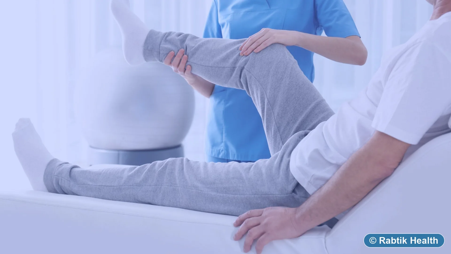 Illustrative physiotherapy support during a movement session