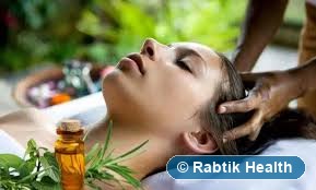 Shiroabhyanga Indian head massage
